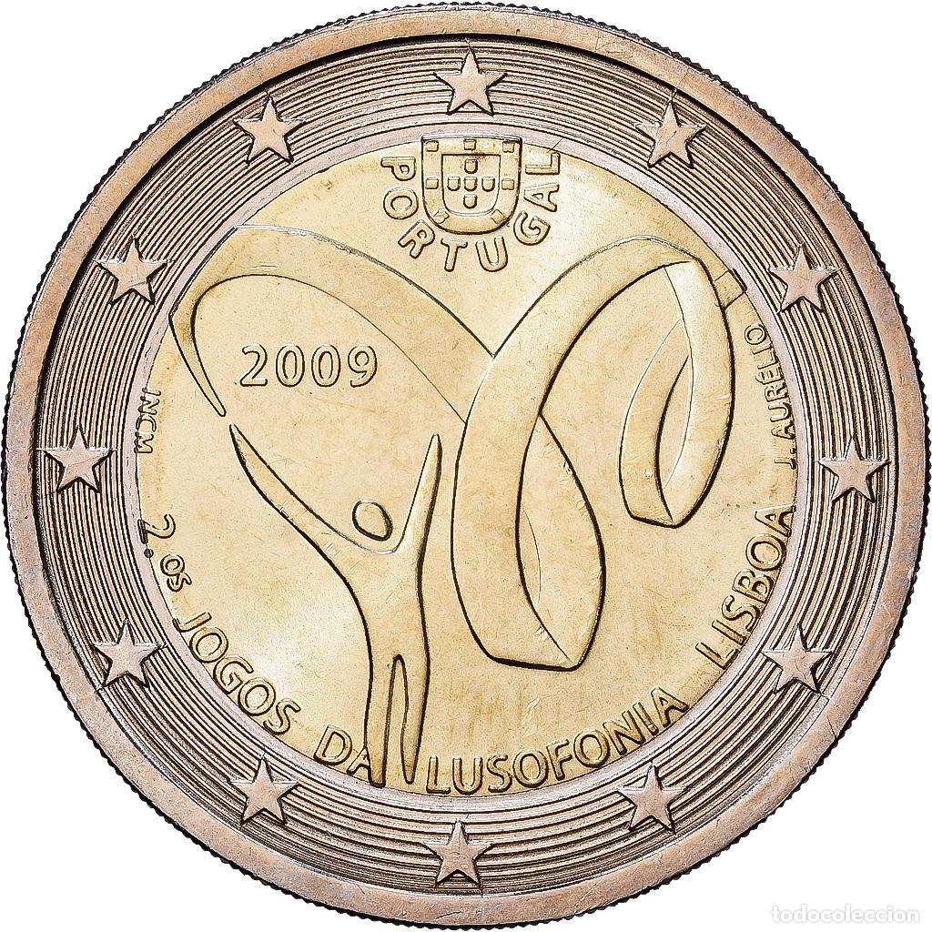 Monedas antiguas de Europa: [#1513701] Portugal, 2 Euro, Jeux de la Lusophonie &agrave; Lisbonne, 2009, INCM, Bimet&aacute;lico