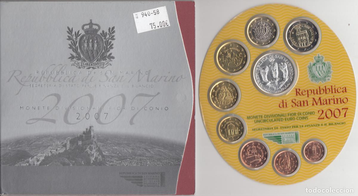 Monedas antiguas de Europa: CRC0057 CARTERA EUROS SAN MARINO 2007