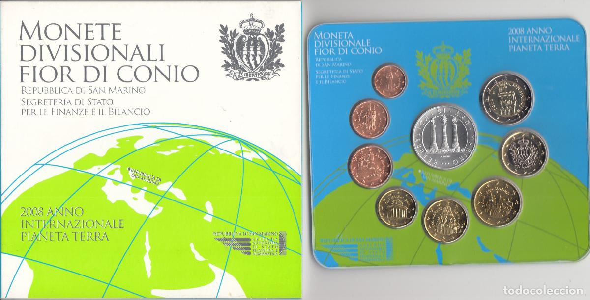 Monedas antiguas de Europa: CRC0061 CARTERA EUROS SAN MARINO 2008 8 VALORES MAS MEDALLA