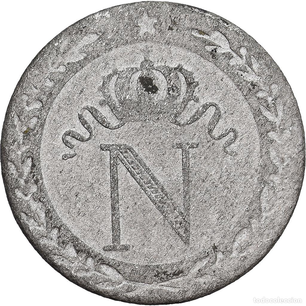 Monedas antiguas de Europa: [#1551686] Francia, Napoleon I, 10 Centimes, Napol&eacute;on I, 1809, Paris, Vell&oacute;n, BC+