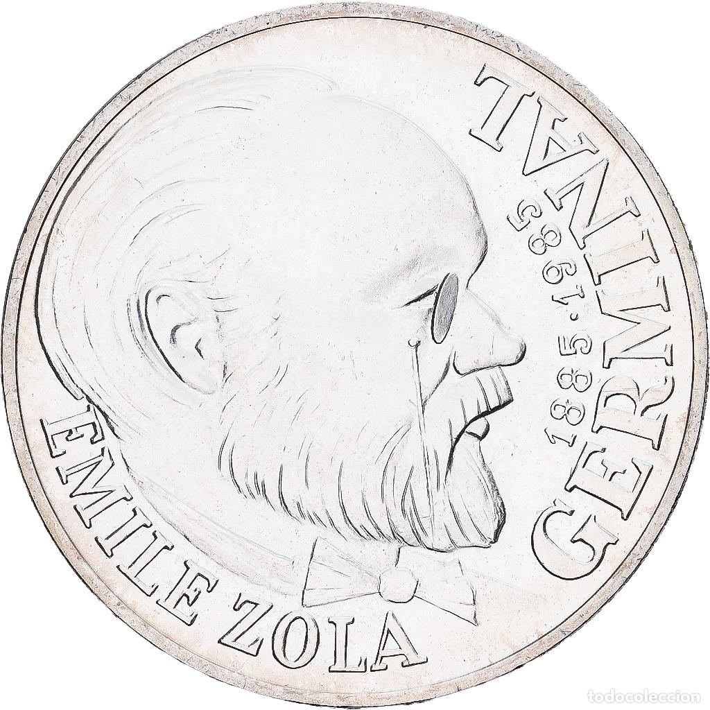 Monedas antiguas de Europa: [#1551702] Francia, 100 Francs, &Eacute;mile Zola - Germinal, 1985, Paris, Plata, FDC
