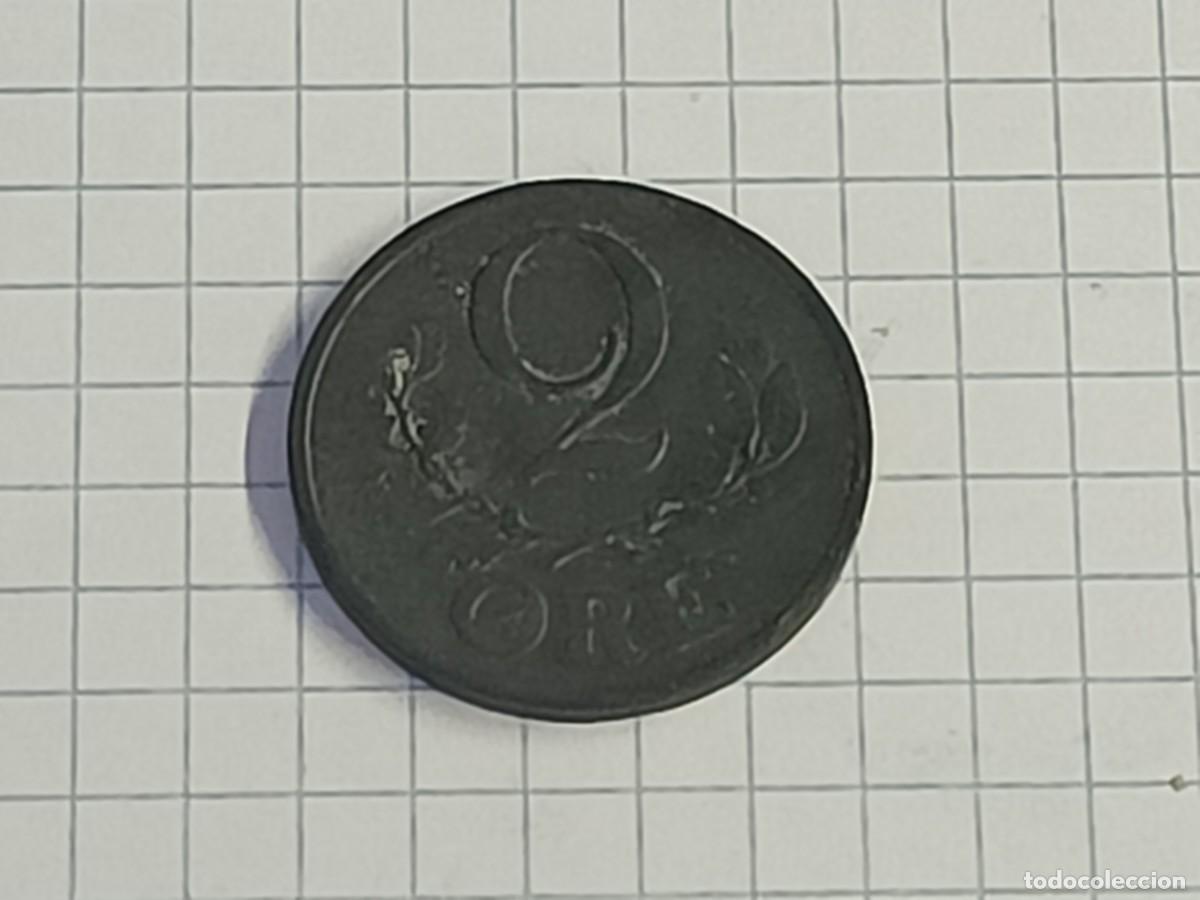 Monedas antiguas de Europa: Moneda de Dinamarca. 2 Ore 1944 - Foto 2