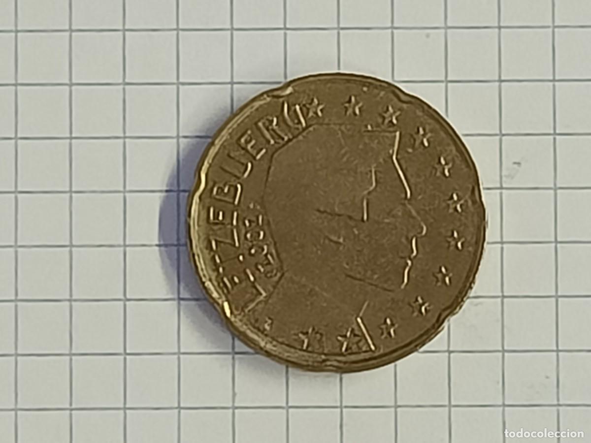 Monedas antiguas de Europa: Moneda de 20 centimos de euro de Luxemburgo. 2002.