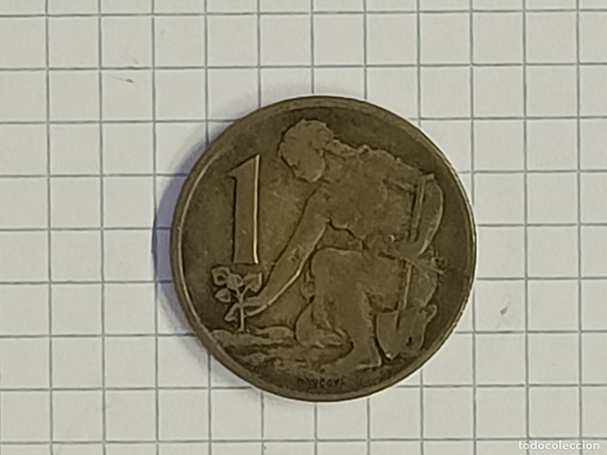 Monedas antiguas de Europa: Moneda de Checoslovaquia 1 koruna 1965
