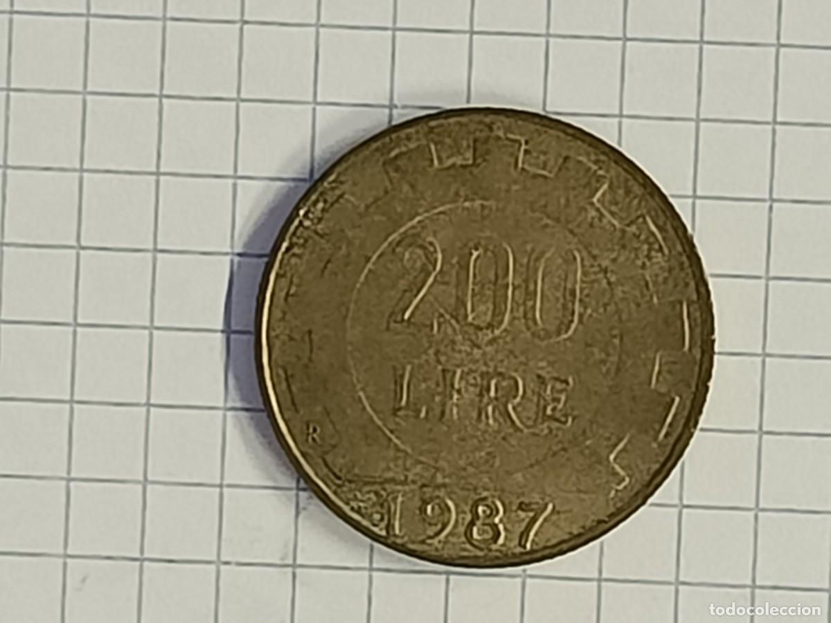Monedas antiguas de Europa: Moneda de Italia. 200 lire. 1987