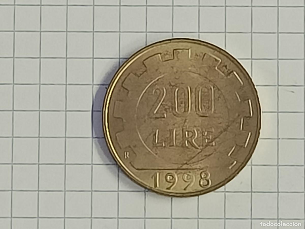 Monedas antiguas de Europa: Moneda de Italia. 200 lire. 1998