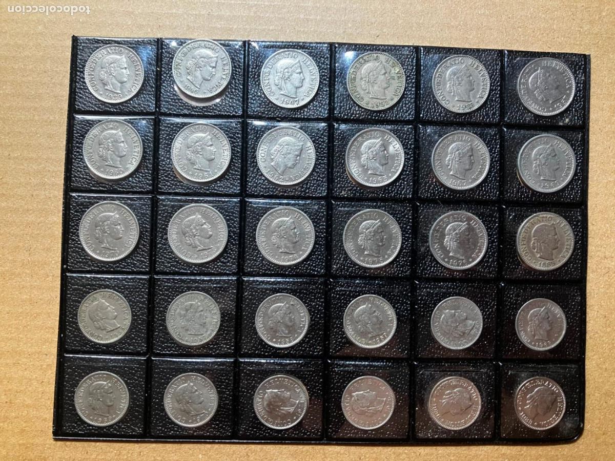 Monedas antiguas de Europa: Suiza - Lote monedas 5 y 10 centimos