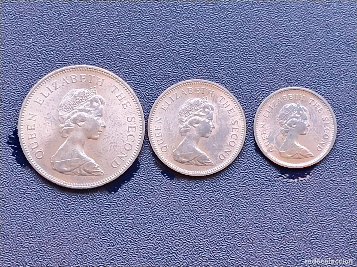 Monedas antiguas de Europa: JERSEY. SERIE DE 3 MONEDAS DIFERENTES, 1/2, 1 Y 2 NUEVOS PENIQUES. DEL A&Ntilde;O 1971.SIN CIRCULAR!