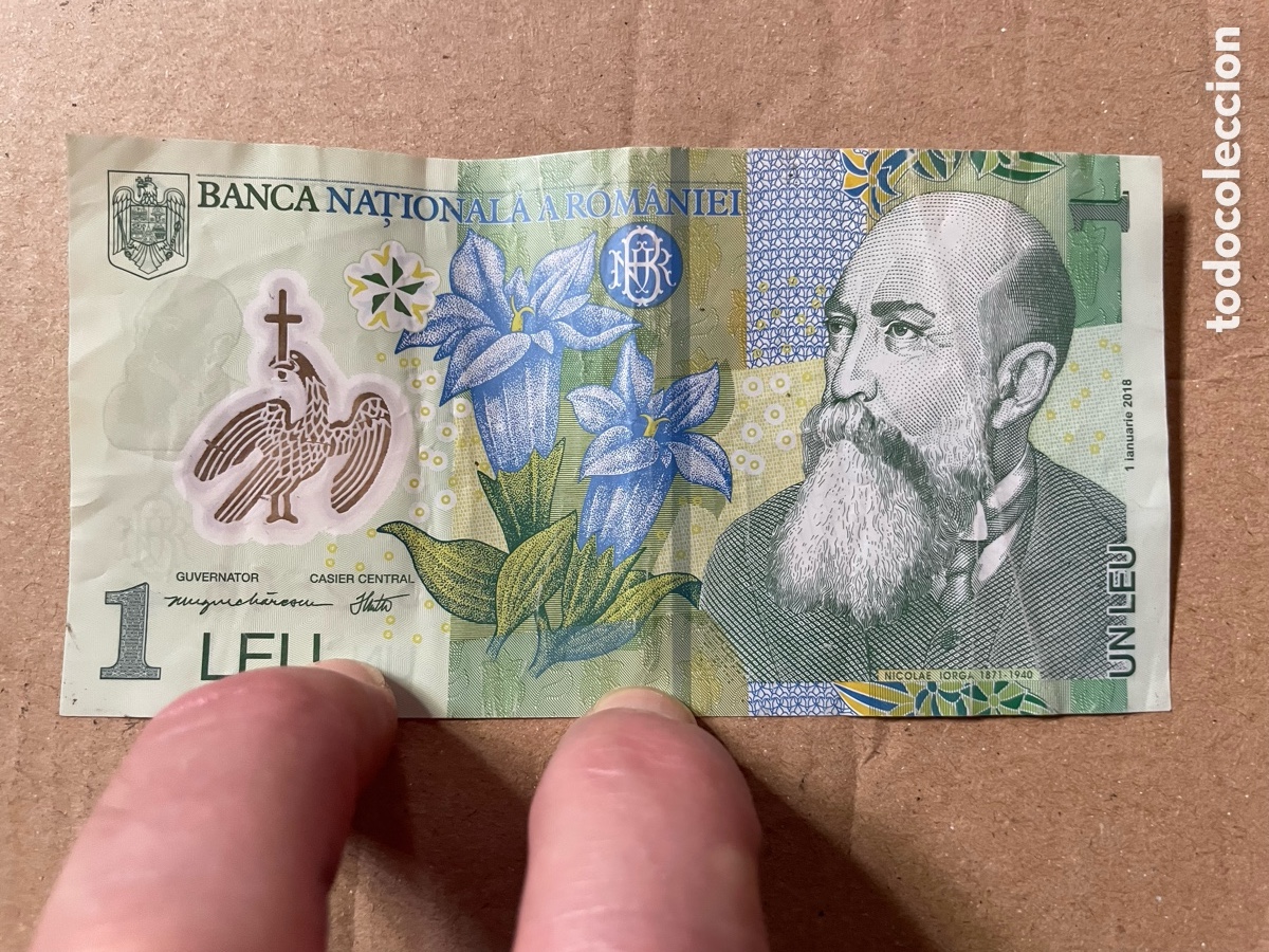 Monedas antiguas de Europa: Billete Ruman&iacute;a - 1 LEU