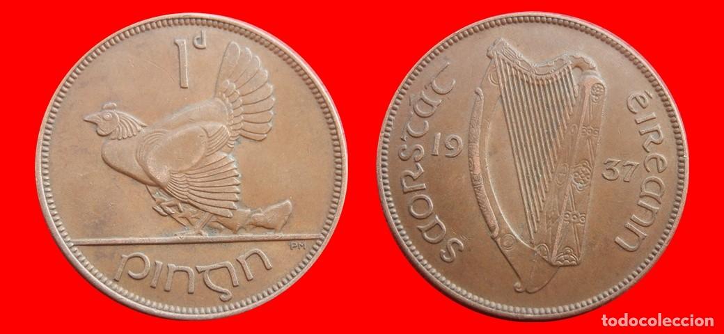 Monedas antiguas de Europa: 1 PENIQUE PENNY 1937 IRLANDA-152446