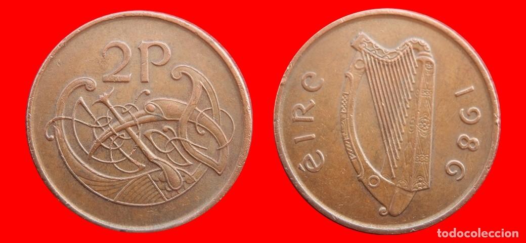 Monedas antiguas de Europa: 2 PENIQUES PENCE 1986 IRLANDA-152458