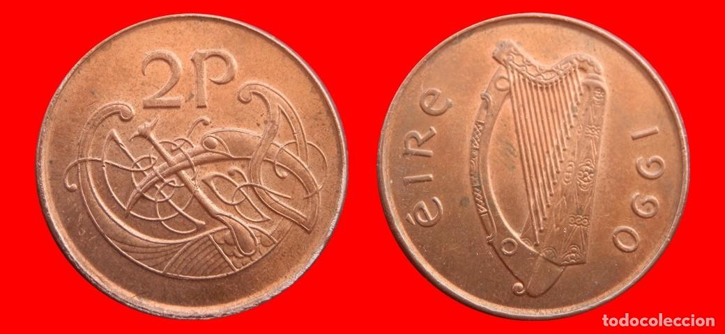 Monedas antiguas de Europa: 2 PENIQUES PENCE 1990 IRLANDA-152459