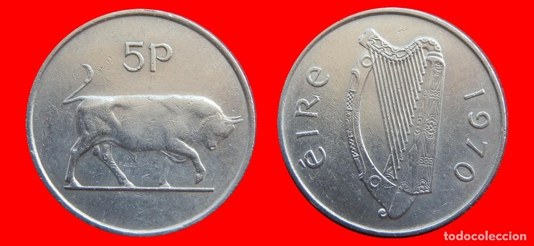 Monedas antiguas de Europa: 5 PENIQUES PENCE 1970 IRLANDA-152465