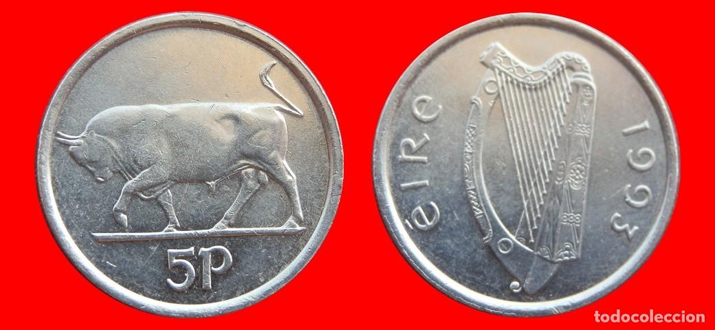 Monedas antiguas de Europa: 5 PENIQUES PENCE 1993 IRLANDA-152468