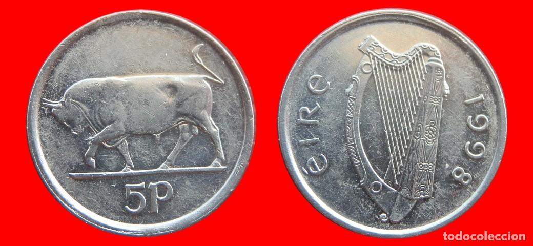 Monedas antiguas de Europa: 5 PENIQUES PENCE 1998 IRLANDA-152471