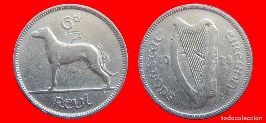 Monedas antiguas de Europa: 6 PENIQUES PENCE 1928 IRLANDA-152472