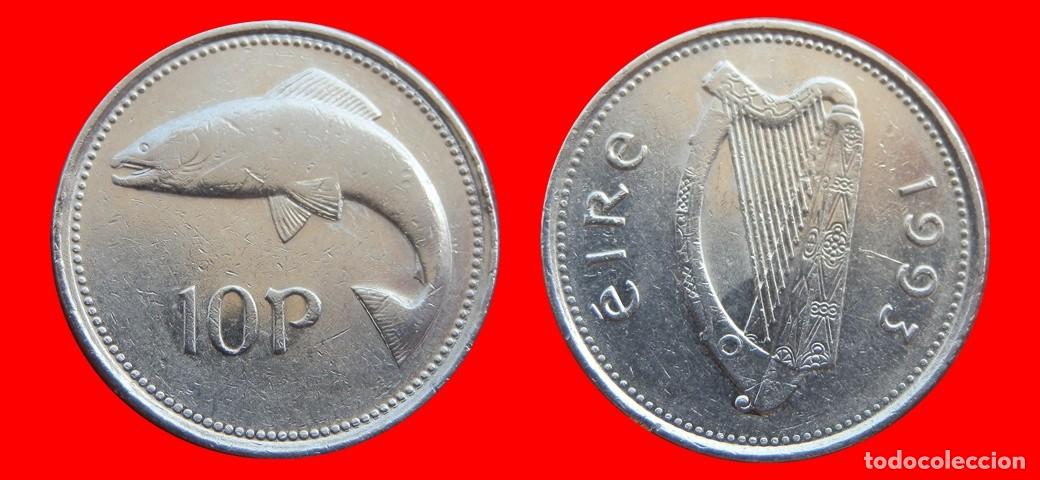 Monedas antiguas de Europa: 10 PENIQUES PENCE 1993 IRLANDA-152475