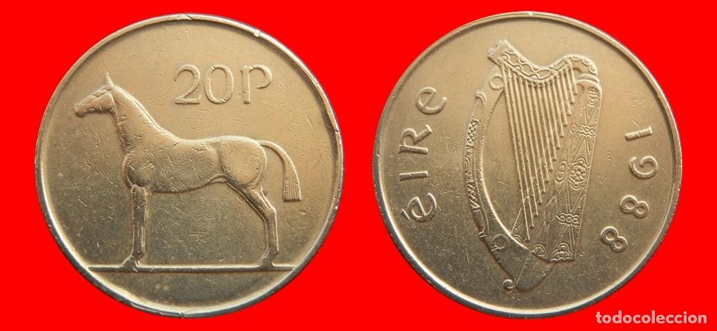 Monedas antiguas de Europa: 20 PENIQUES PENCE 1988 IRLANDA-152477