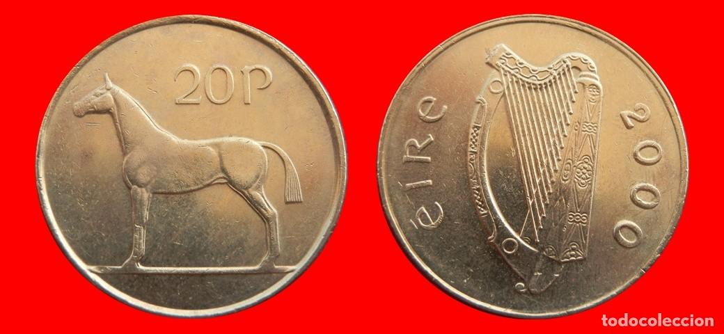 Monedas antiguas de Europa: 20 PENIQUES PENCE 2000 IRLANDA-152478