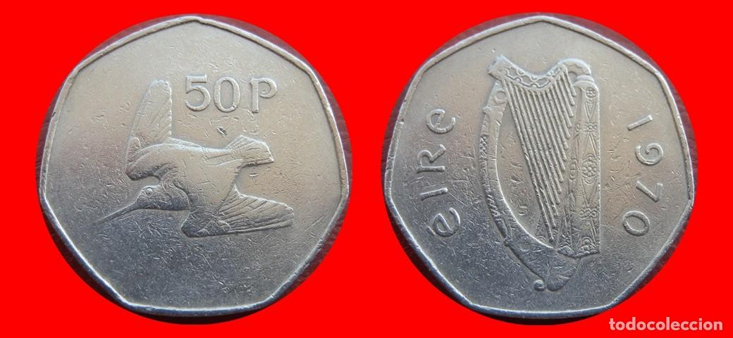 Monedas antiguas de Europa: 50 PENIQUES PENCE 1970 IRLANDA-152479