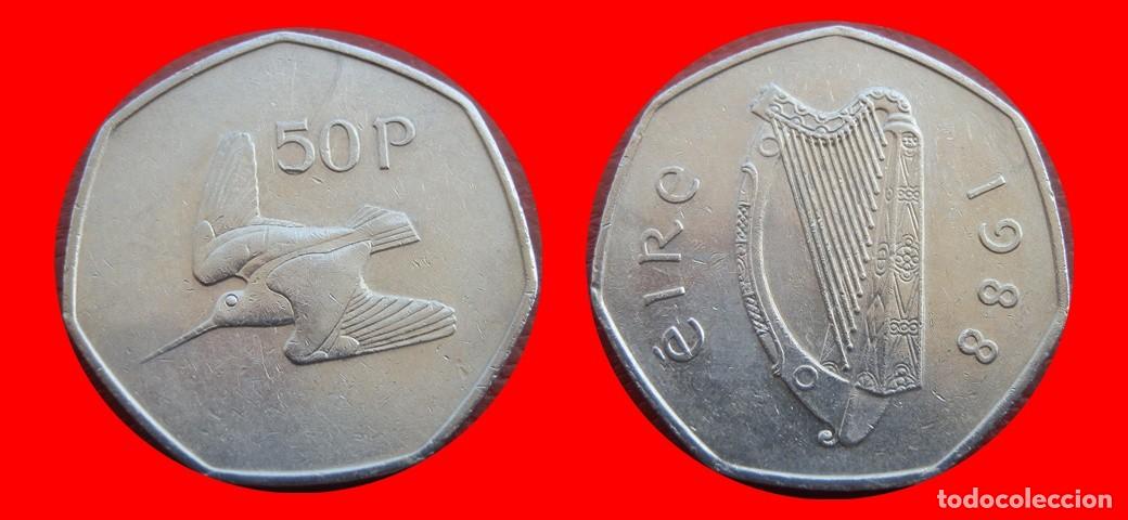 Monedas antiguas de Europa: 50 PENIQUES PENCE 1988 IRLANDA-152480
