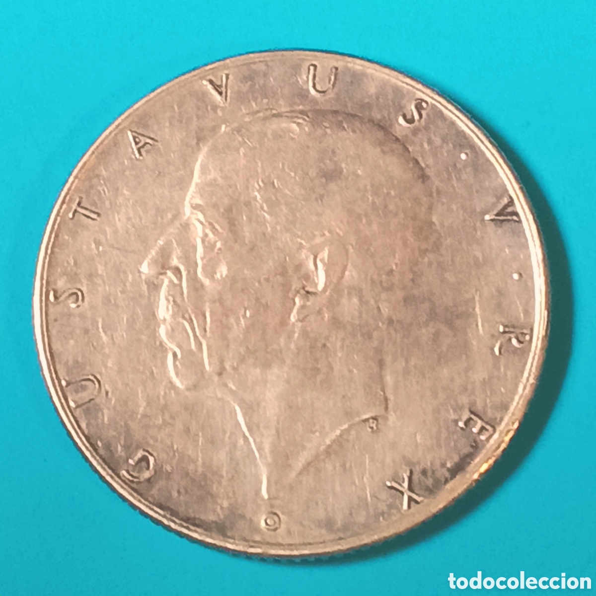 Monedas antiguas de Europa: SUECIA 2 CORONAS (KRONOR) PLATA 1938 G CONMEMORATIVA 300 ANIV. COLONIZACION DE DELAWARE (USA)