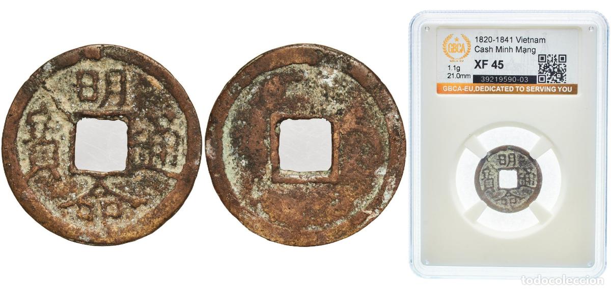 Monedas antiguas de Europa: 1 Cash - Minh Mạng (Th&ocirc;ng Bảo; small type) ND(1820-1841)