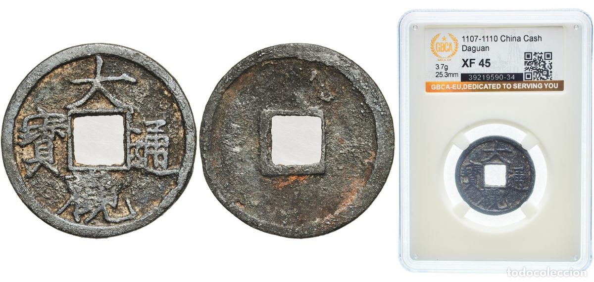 Monedas antiguas de Europa: 1 Cash - Daguan (Tongbao) ND (1107-1110)