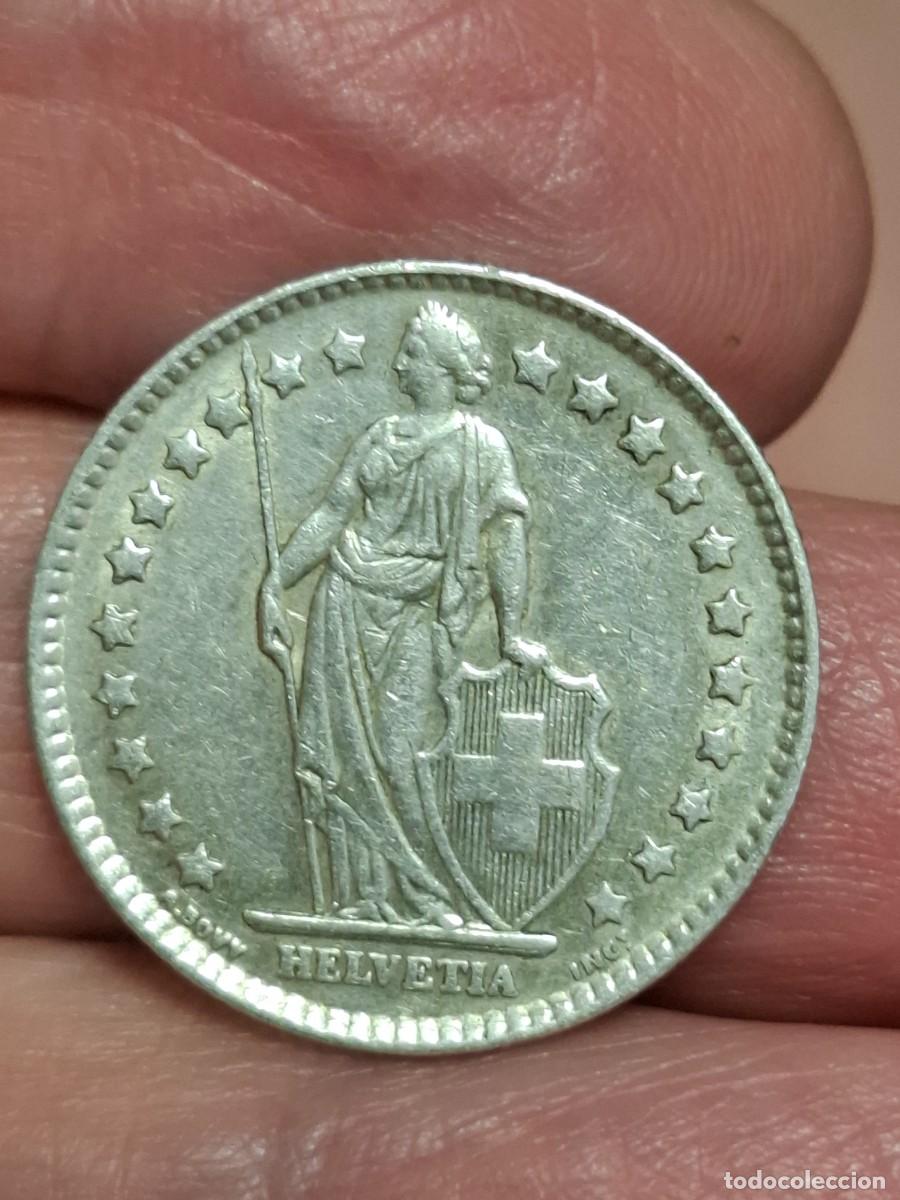 Alte M&uuml;nzen aus Europa: MONEDA DE SUIZA DE 1 FRANCO DE PLATA DE 1962