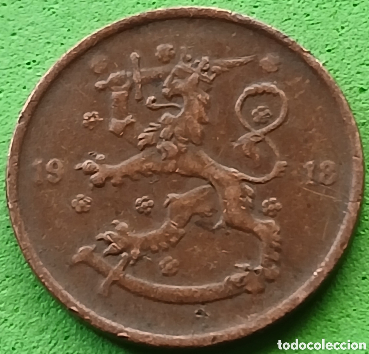 Monedas antiguas de Europa: Finlandia 5 pennia 1918 km#22