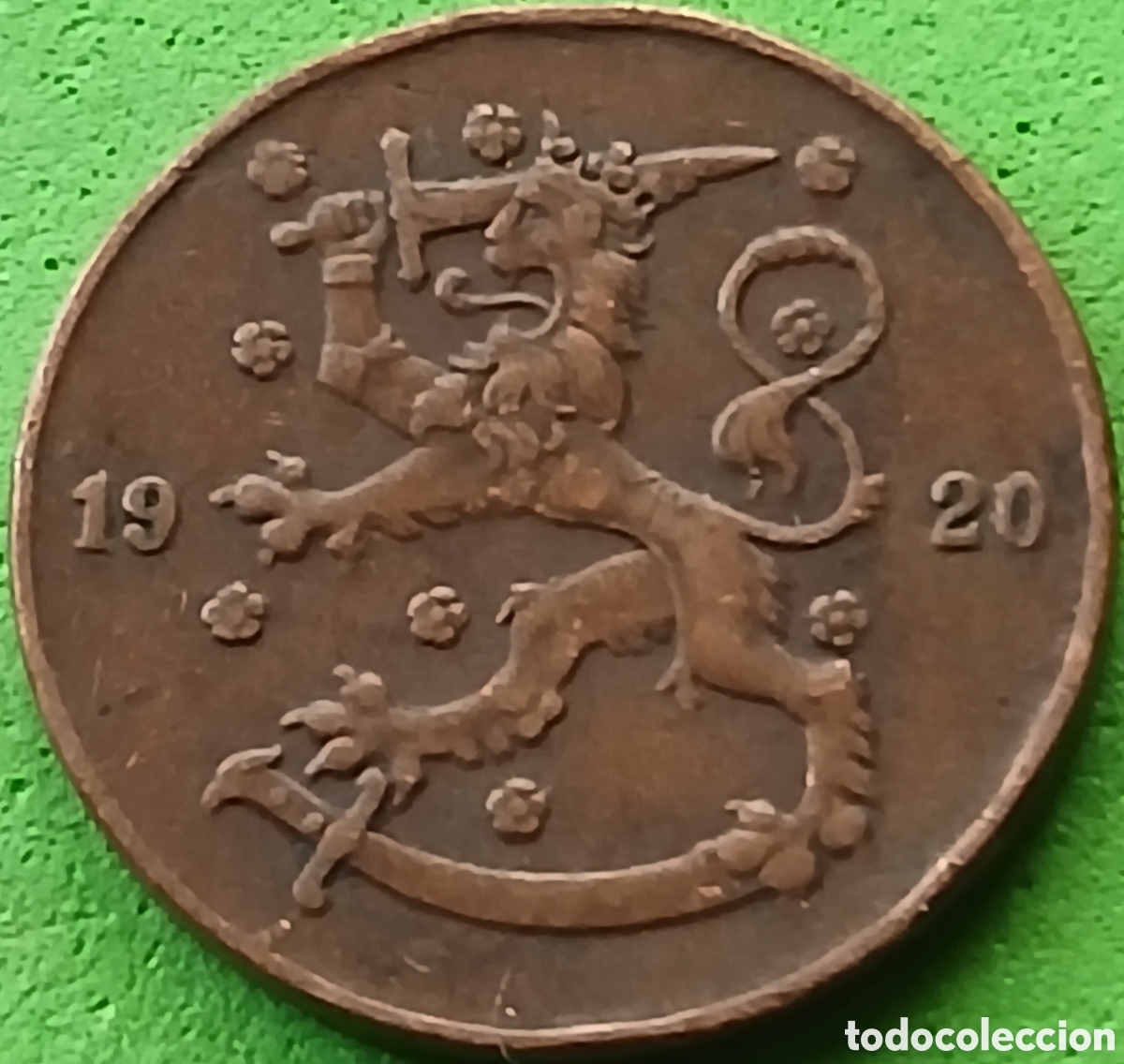 Monedas antiguas de Europa: Finlandia 5 pennia 1920 km#22