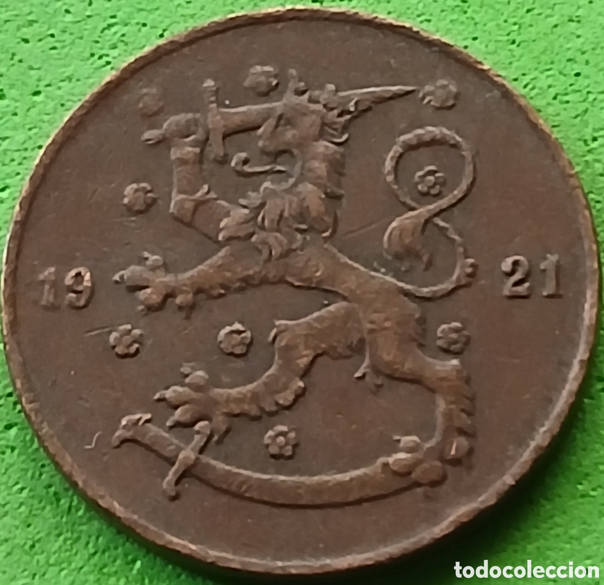Monedas antiguas de Europa: Finlandia 5 pennia 1921 km#22