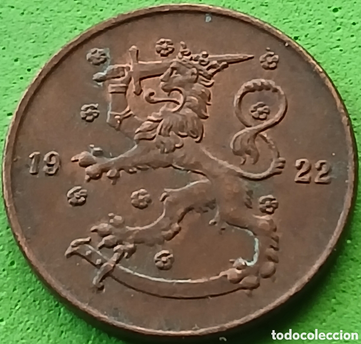 Monedas antiguas de Europa: Finlandia 5 pennia 1922 km#22