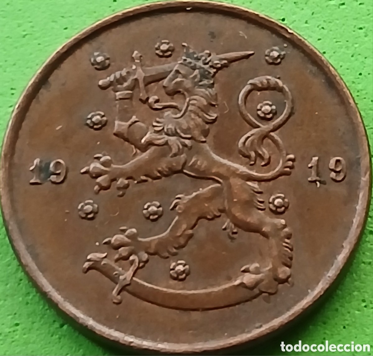 Monedas antiguas de Europa: Finlandia 10 pennia 1919 km#24