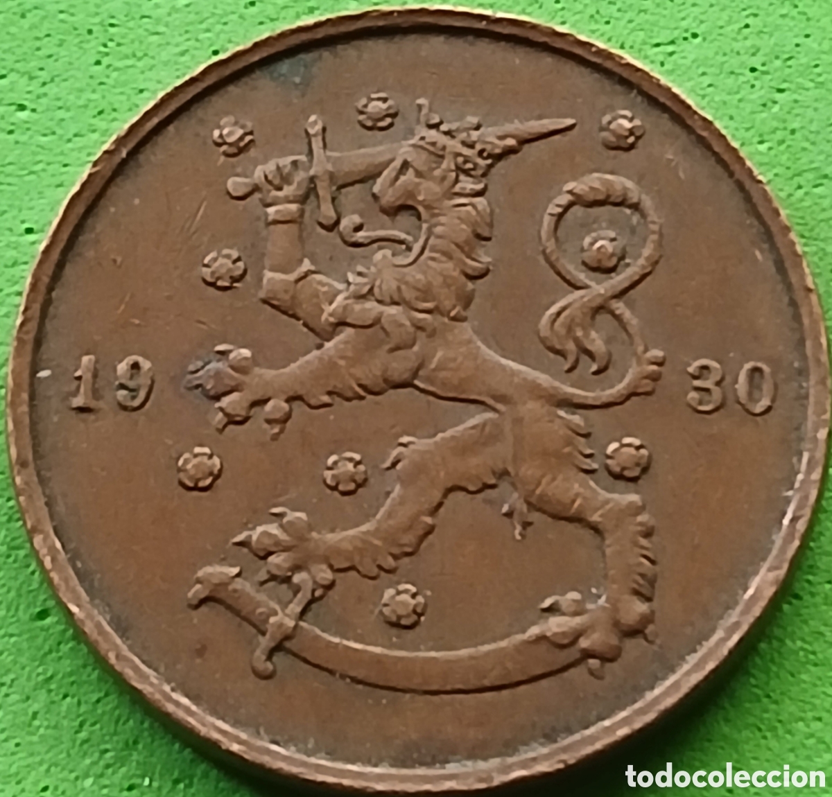 Monedas antiguas de Europa: Finlandia 10 pennia 1930 km#24 poco com&uacute;n