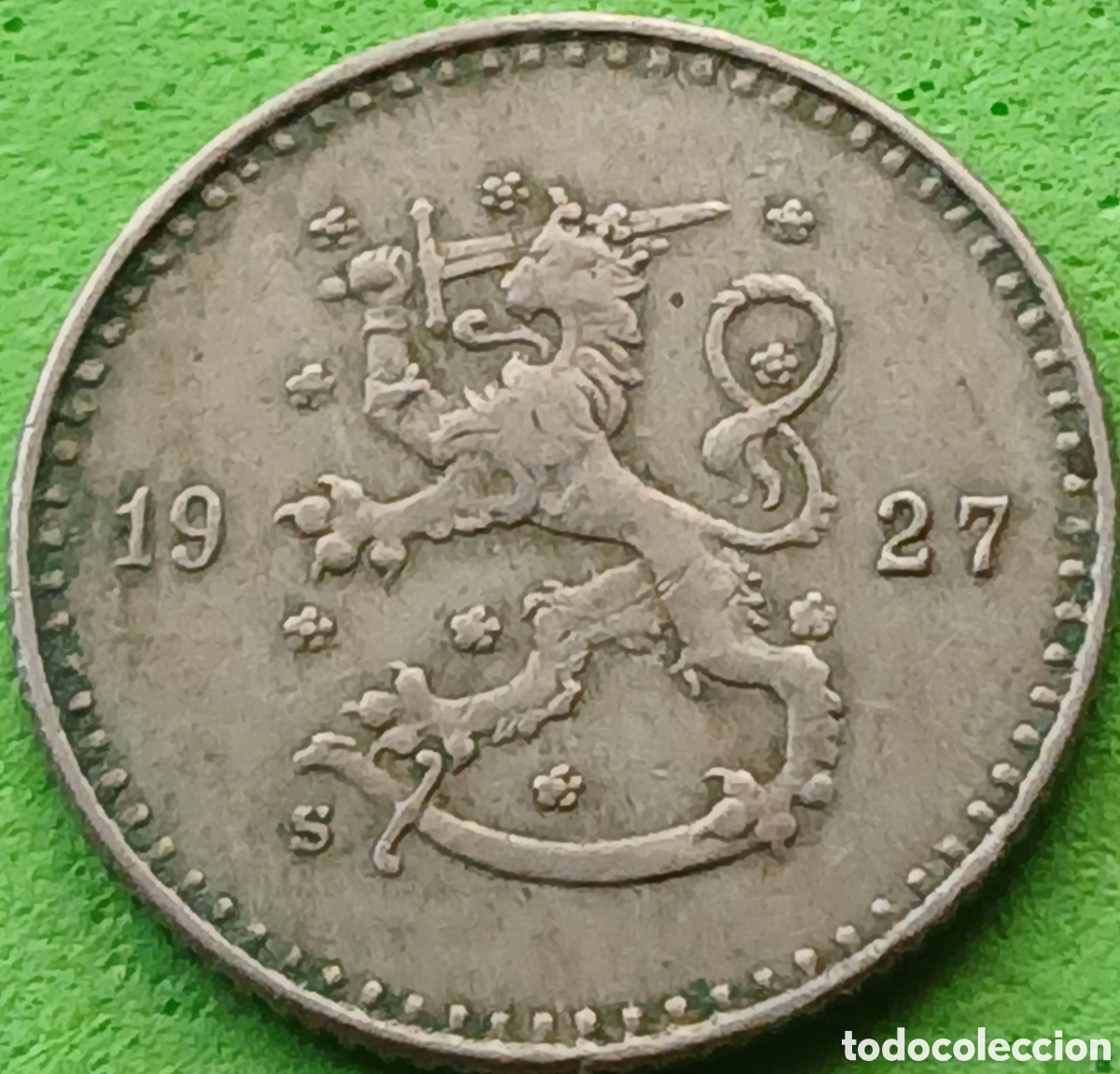 Monedas antiguas de Europa: Finlandia 25 pennia 1927 km#25 poco com&uacute;n