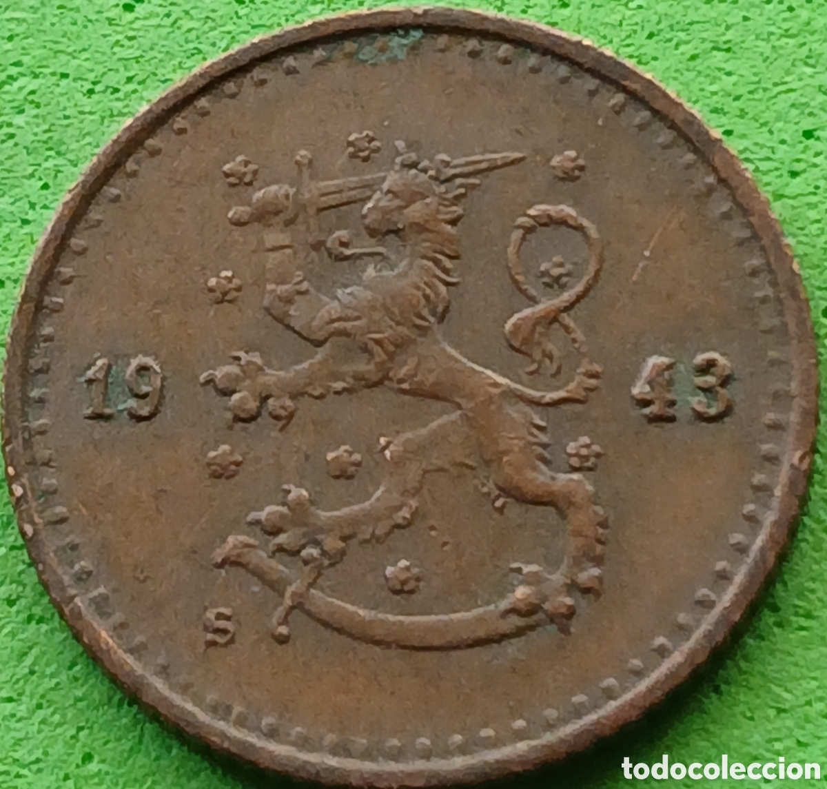 Monedas antiguas de Europa: Finlandia 25 pennia 1943 km#25a