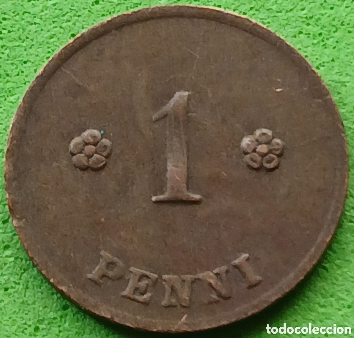 Monedas antiguas de Europa: Finlandia 1 penni 1921 km#23 poco com&uacute;n