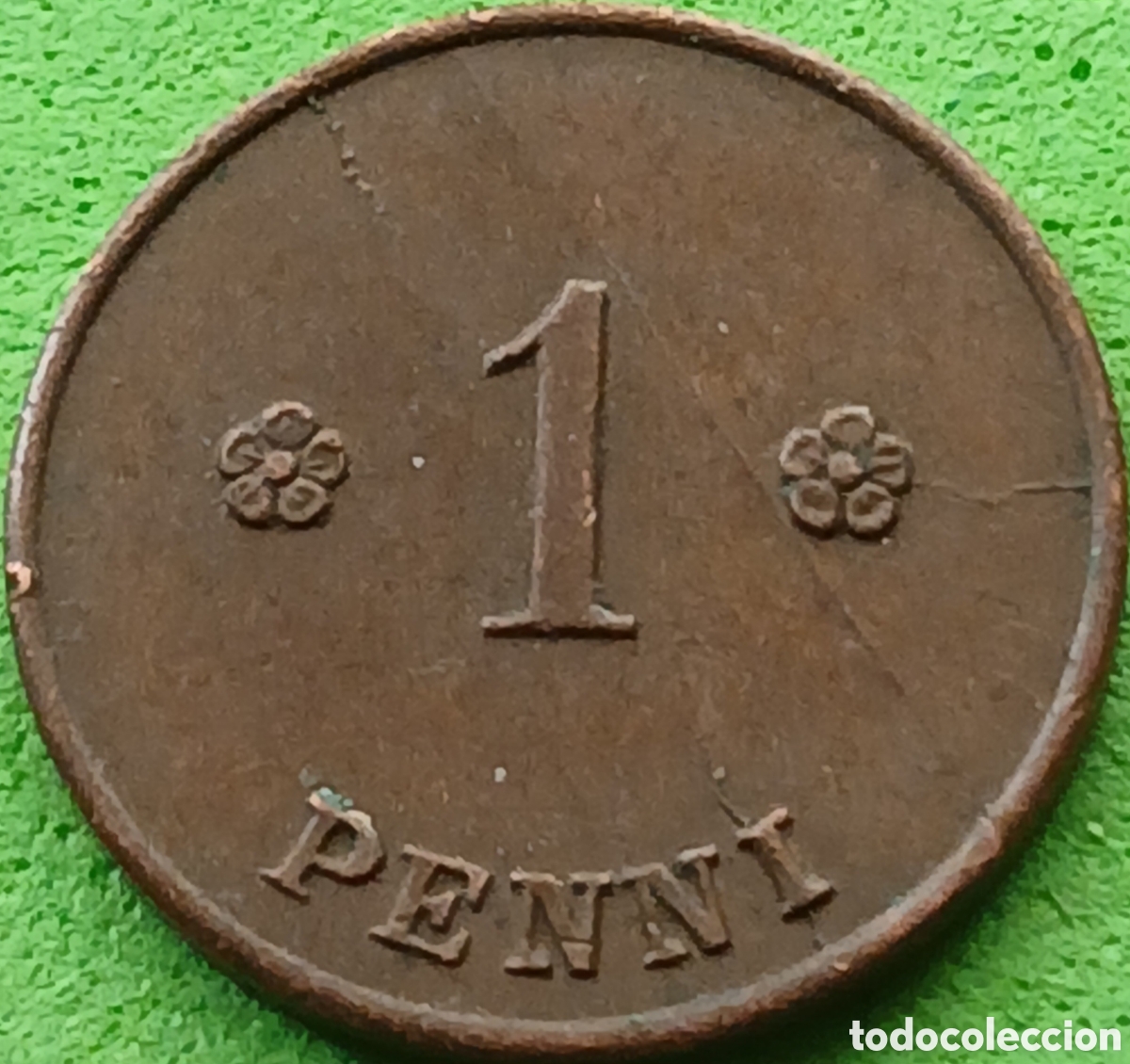 Monedas antiguas de Europa: Finlandia 1 penni 1919 km#23