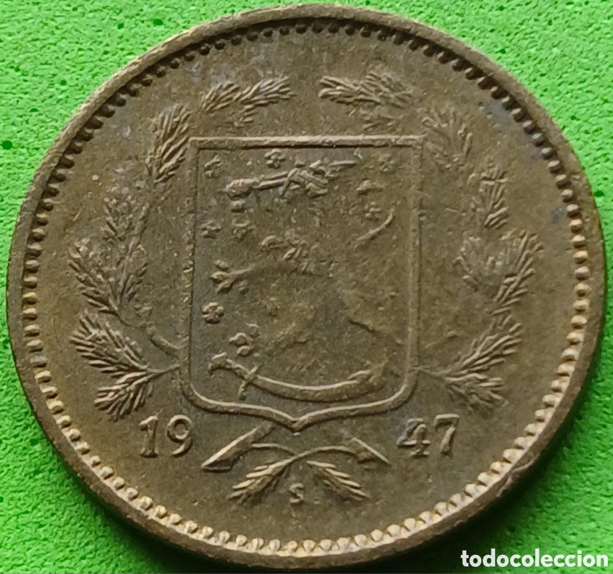 Monedas antiguas de Europa: Finlandia 5 marcos 1947 km#31a