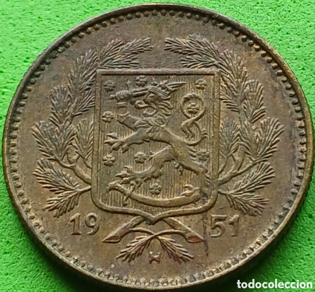 Monedas antiguas de Europa: Finlandia 5 marcos 1951 km#31a