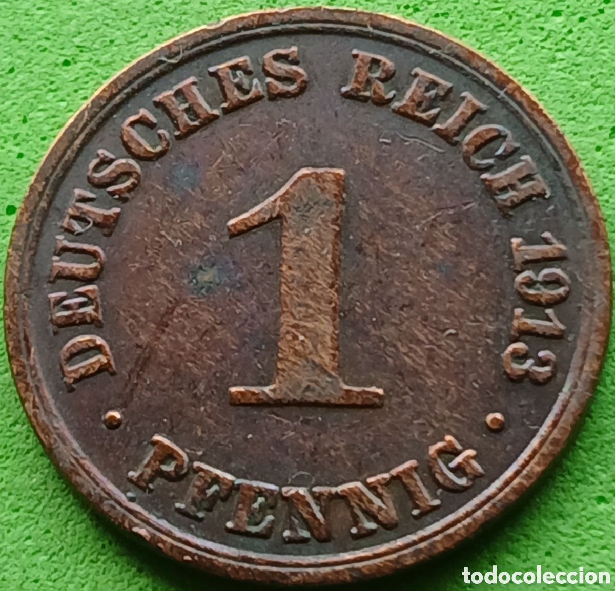 Monedas antiguas de Europa: Alemania Imperio 1 pfennig 1913 A km#10