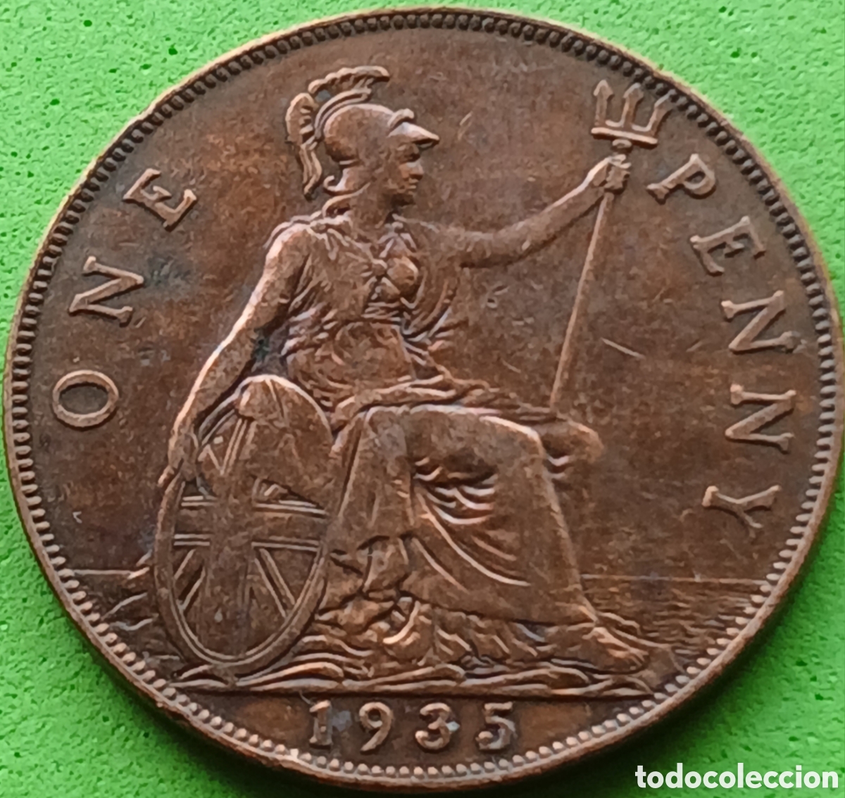 Monedas antiguas de Europa: Reino Unido one penny 1935 km#838