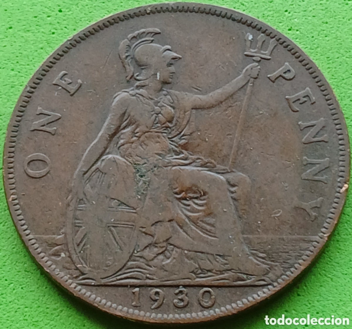 Monedas antiguas de Europa: Reino Unido one penny 1930 km#838