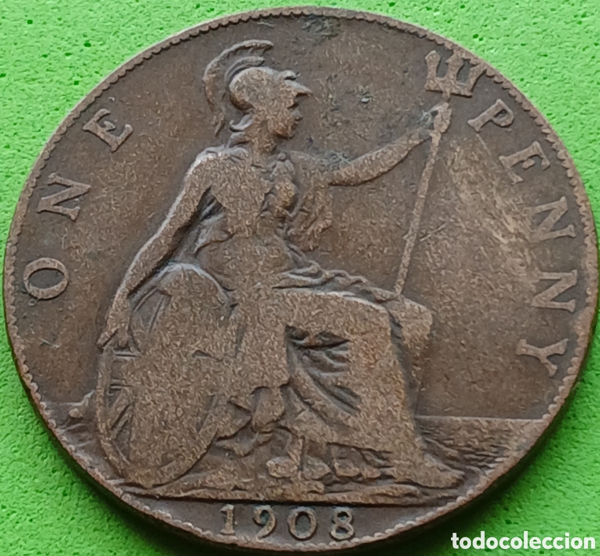 Monedas antiguas de Europa: Reino Unido one penny 1908 km#794