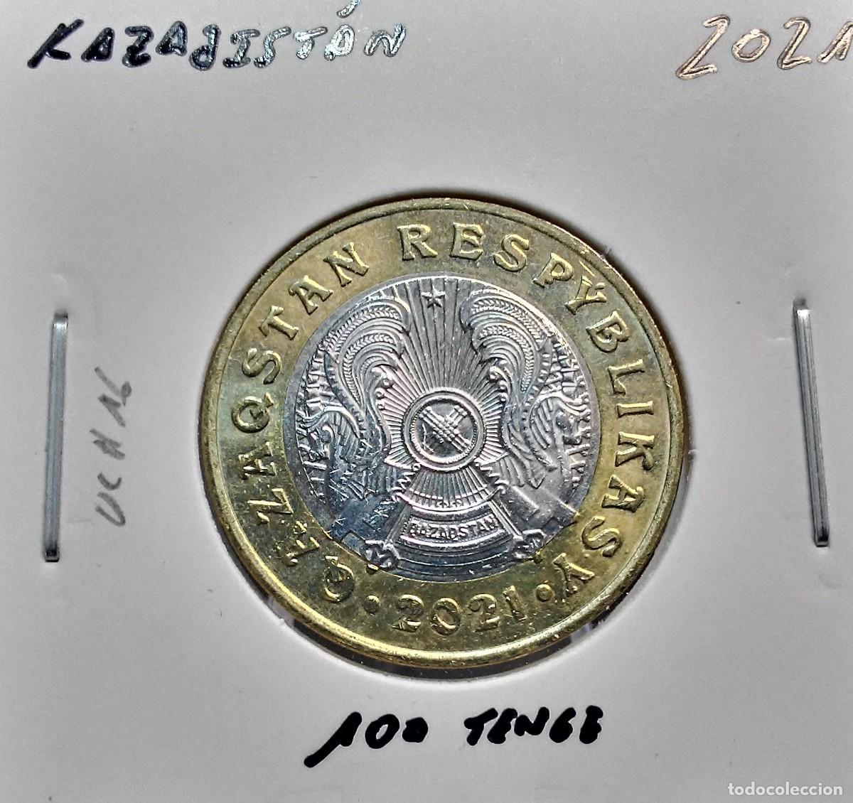 Monedas antiguas de Europa: KAZAJIST&Aacute;N 100 TENGE 2021 UC#16 SC UNC.