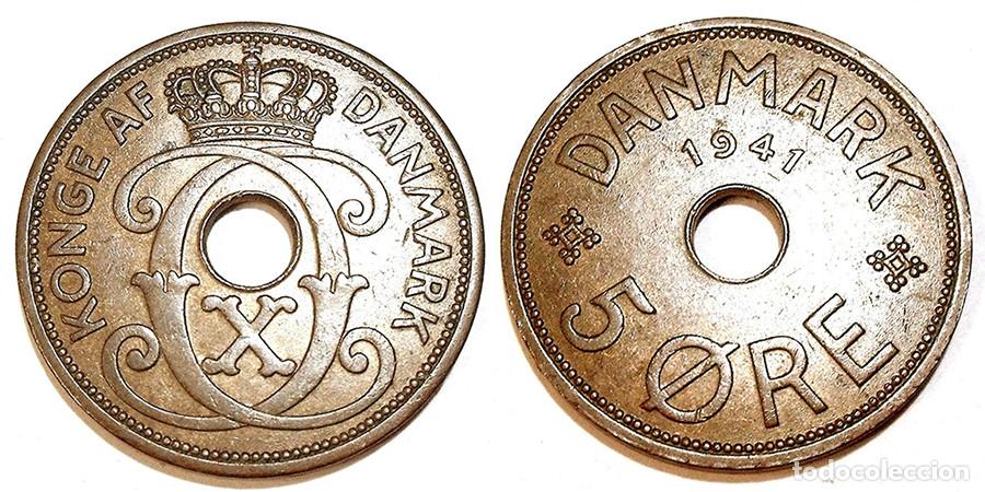 Monedas antiguas de Europa: ISLAS FEROE - 5 ORE - 1941 - BRONCE - XF40