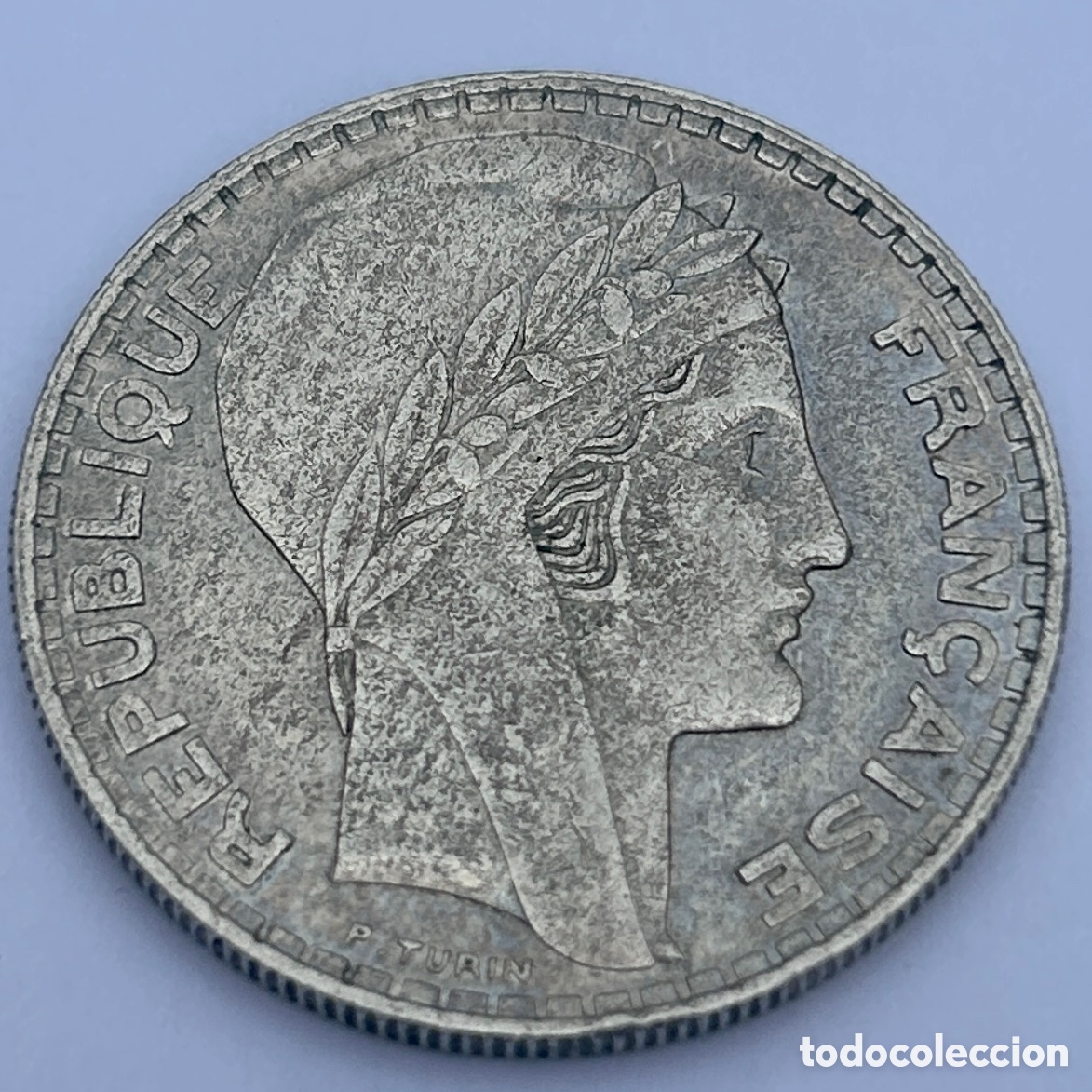 Alte M&uuml;nzen aus Europa: 20 francos 1938. Rep&uacute;blica francesa