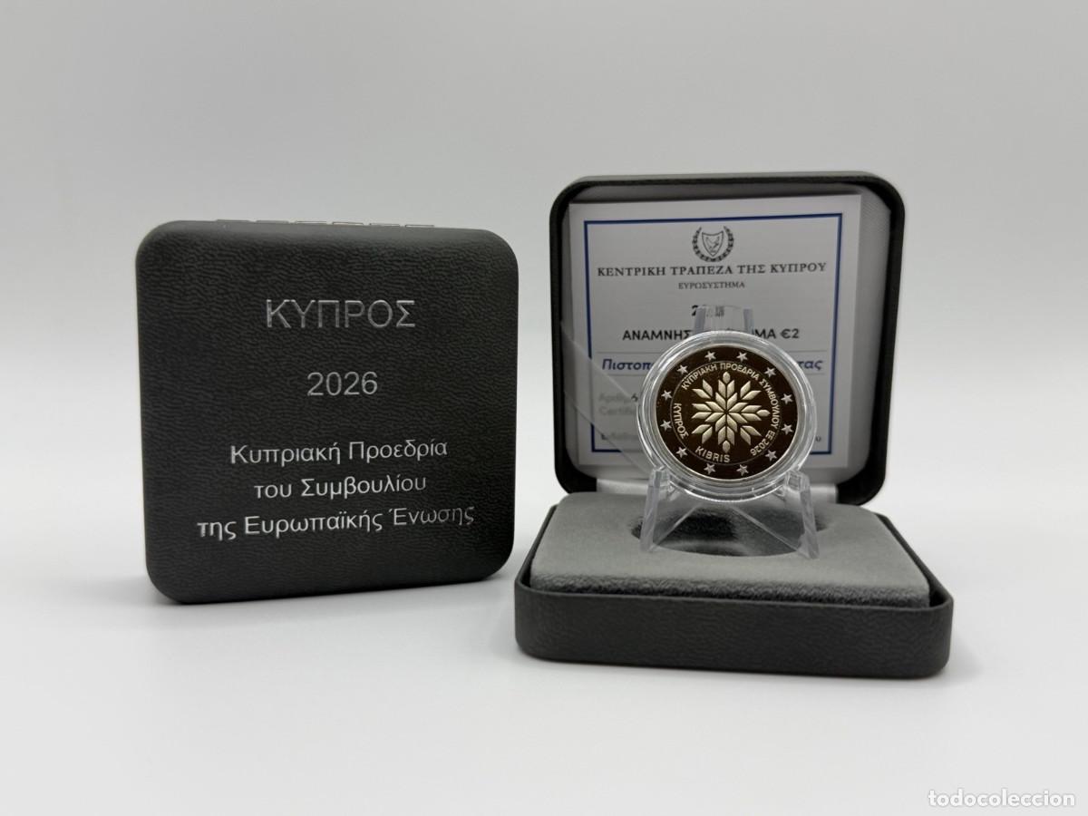 Monedas antiguas de Europa: 2 euros CHIPRE 2026 S/C Presidencia del Consejo de la Uni&oacute;n Europea PROOF