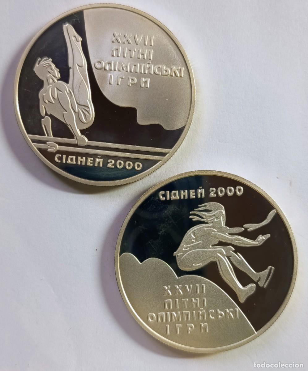 Monedas antiguas de Europa: UCRANIA (UKRAINE). 2 MONEDAS DE 10 HRYVEN (UAH). PLATA. ESCASAS.